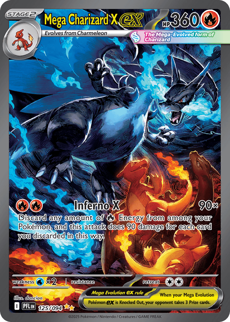 Mega Charizard X ex, kortbilde fra pokemontcg.io