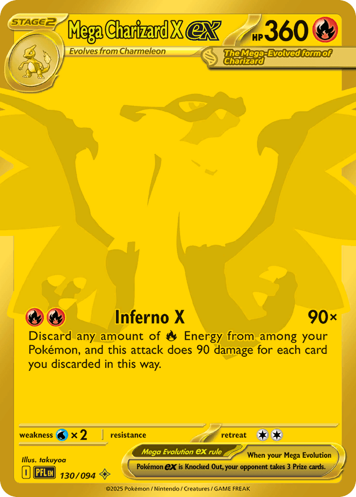 Mega Charizard X ex, kortbilde fra pokemontcg.io
