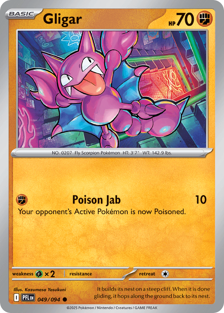 Gligar, kortbilde fra pokemontcg.io