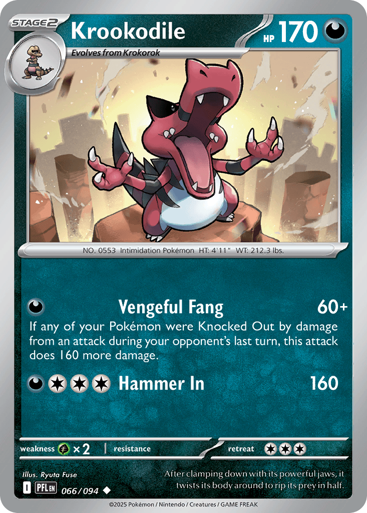 Krookodile, kortbilde fra pokemontcg.io