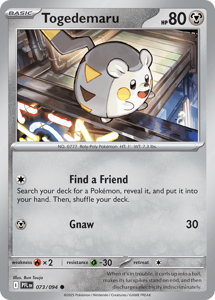 Togedemaru, kortbilde fra pokemontcg.io