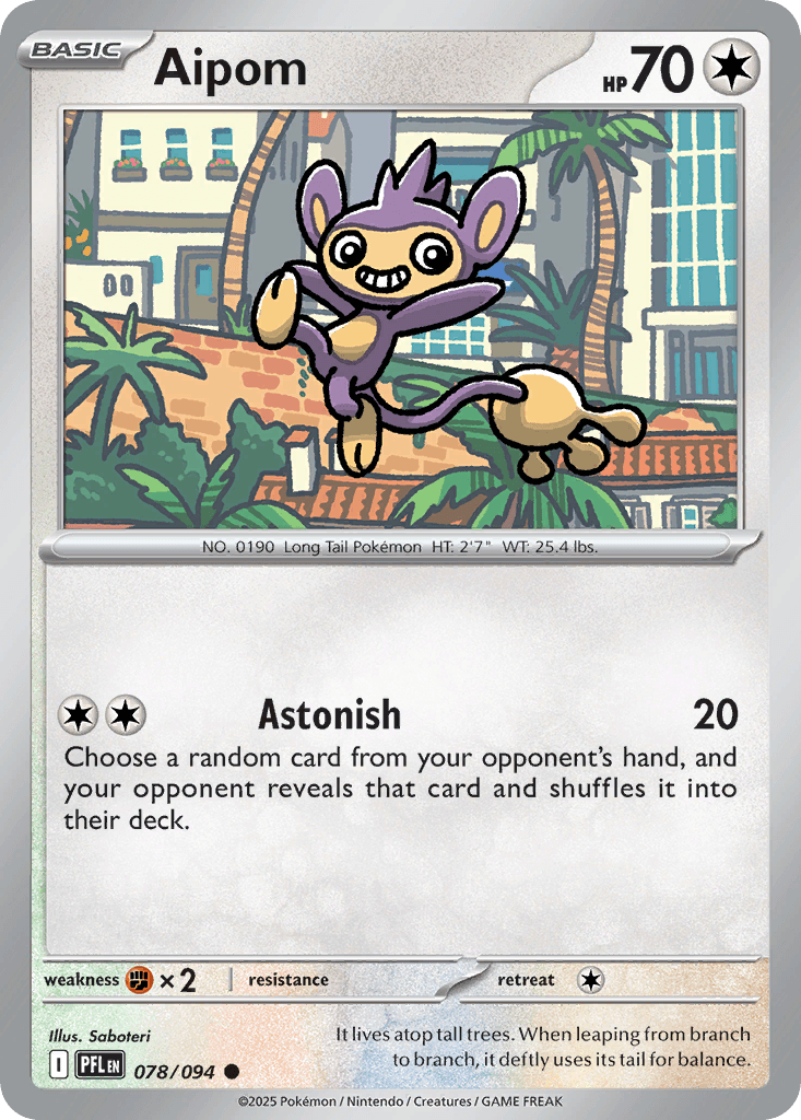 Aipom, kortbilde fra pokemontcg.io