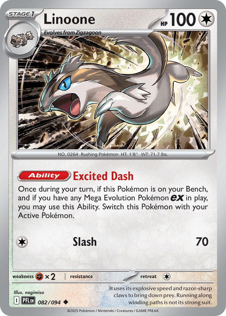 Linoone, kortbilde fra pokemontcg.io