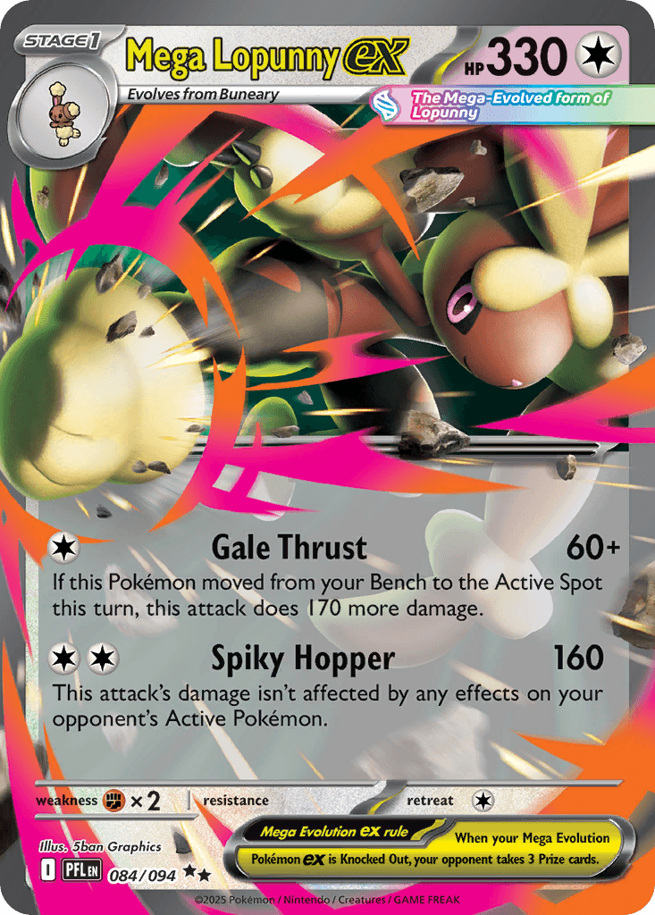 Mega Lopunny ex, kortbilde fra pokemontcg.io