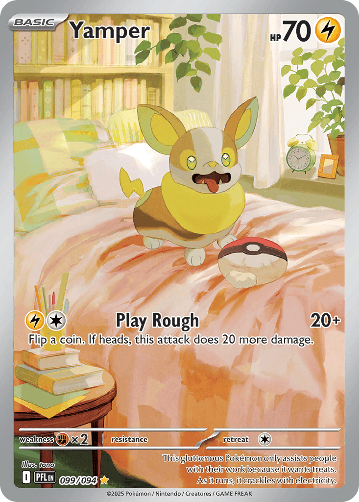 Yamper, kortbilde fra pokemontcg.io