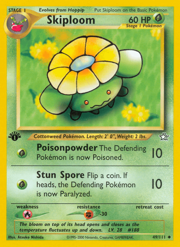 Skiploom, kortbilde fra pokemontcg.io