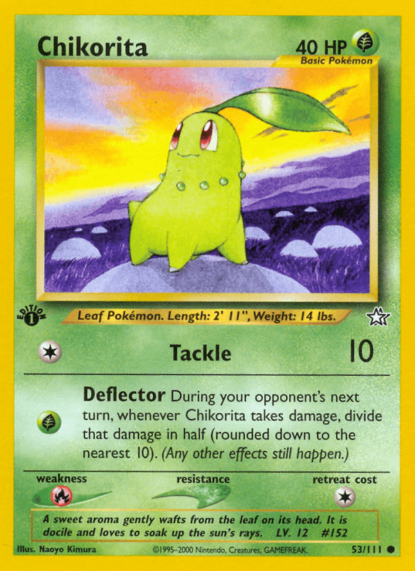 Chikorita, kortbilde fra pokemontcg.io