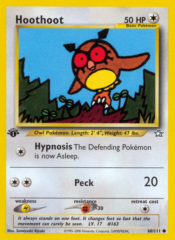 Hoothoot, kortbilde fra pokemontcg.io