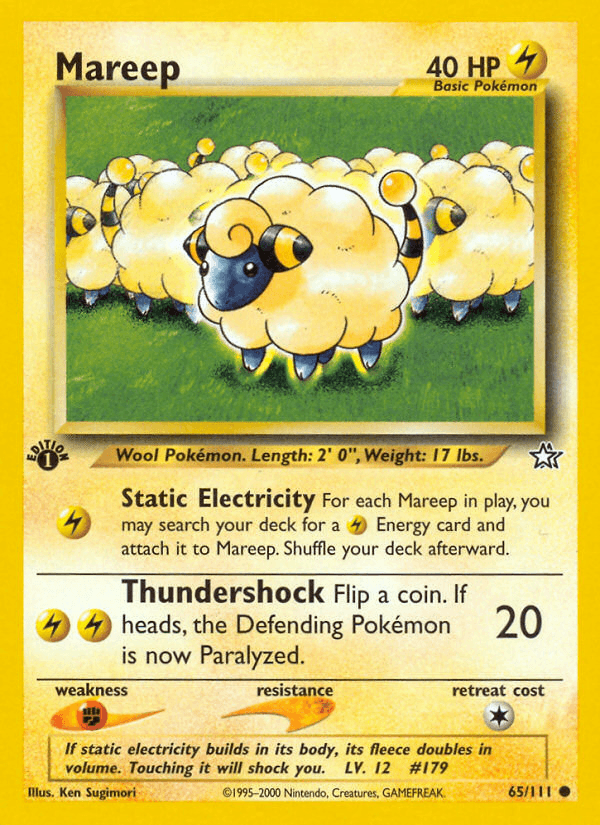 Mareep, kortbilde fra pokemontcg.io