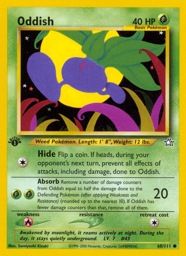 Oddish, kortbilde fra pokemontcg.io