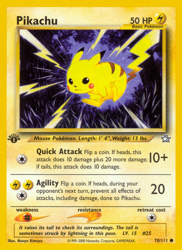 Pikachu, kortbilde fra pokemontcg.io
