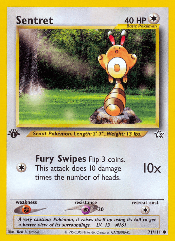 Sentret, kortbilde fra pokemontcg.io