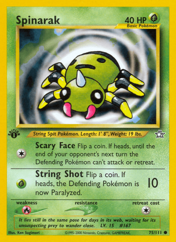 Spinarak, kortbilde fra pokemontcg.io