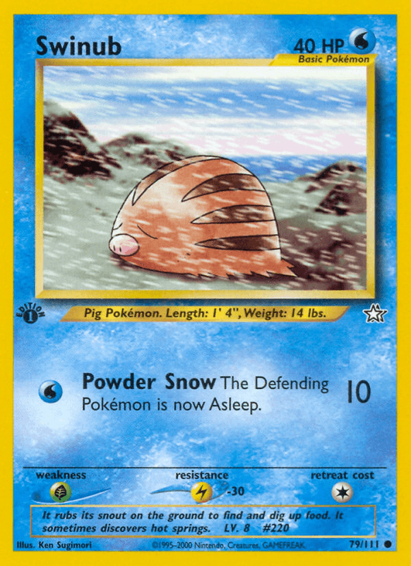 Swinub, kortbilde fra pokemontcg.io
