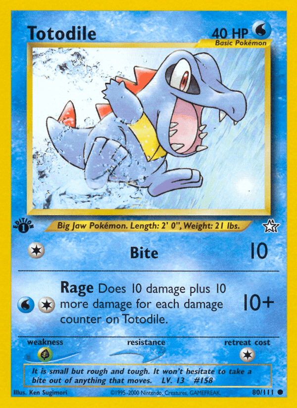Totodile, kortbilde fra pokemontcg.io