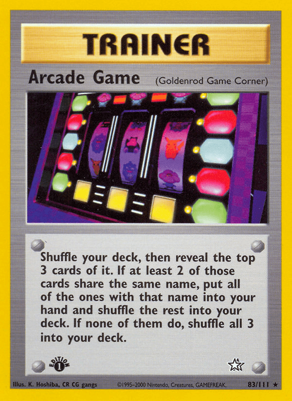 Arcade Game, kortbilde fra pokemontcg.io
