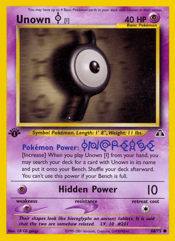 Unown [I], kortbilde fra pokemontcg.io