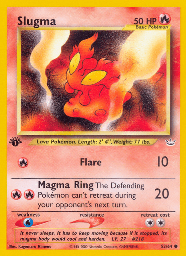 Slugma, kortbilde fra pokemontcg.io