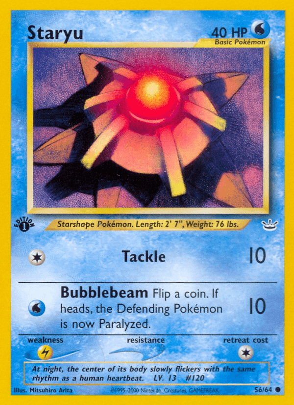 Staryu, kortbilde fra pokemontcg.io
