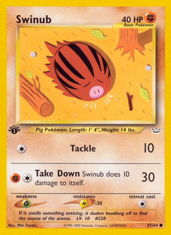 Swinub, kortbilde fra pokemontcg.io