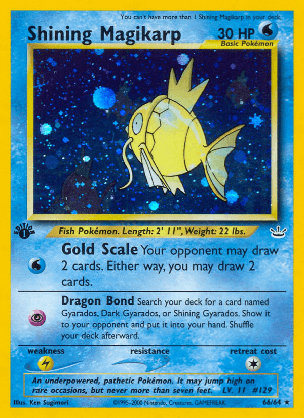 Shining Magikarp, kortbilde fra pokemontcg.io