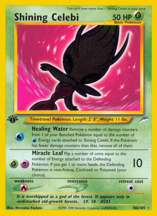 Shining Celebi, kortbilde fra pokemontcg.io