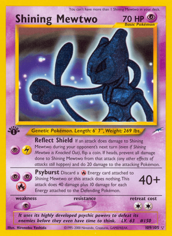 Shining Mewtwo, kortbilde fra pokemontcg.io