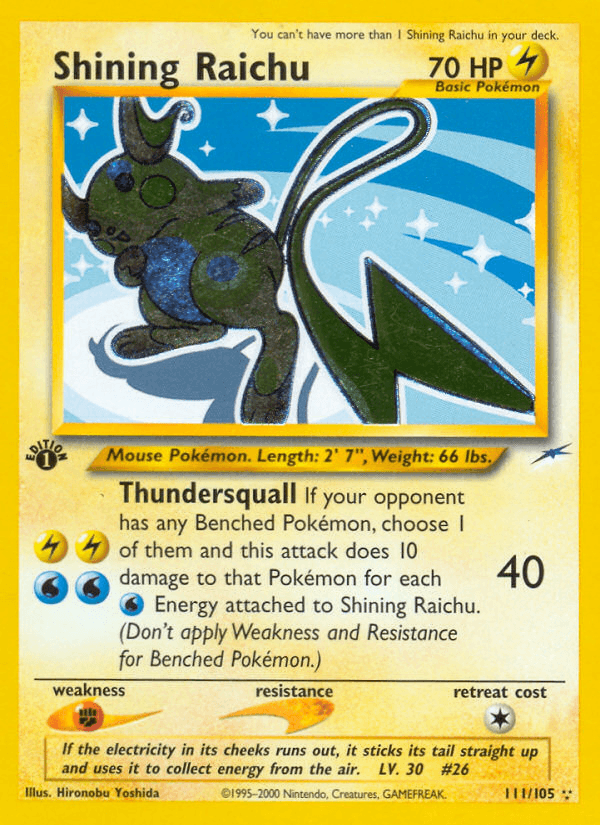 Shining Raichu, kortbilde fra pokemontcg.io