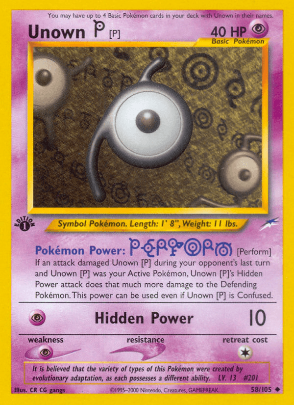 Unown [P], kortbilde fra pokemontcg.io