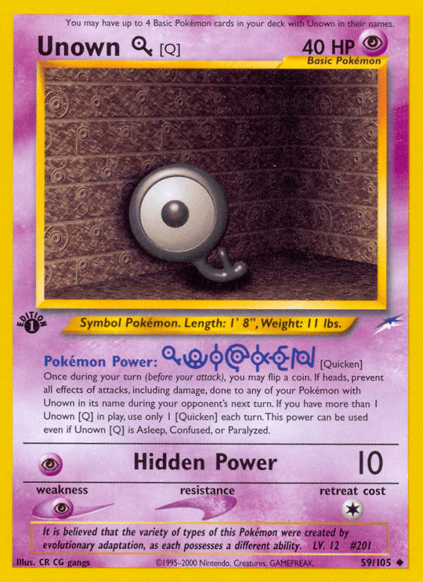 Unown [Q], kortbilde fra pokemontcg.io