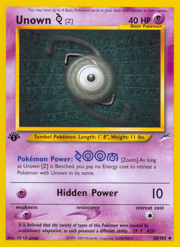 Unown [Z], kortbilde fra pokemontcg.io