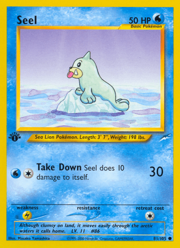 Seel, kortbilde fra pokemontcg.io