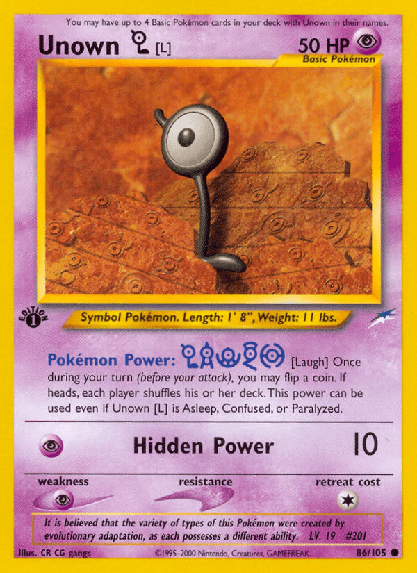 Unown [L], kortbilde fra pokemontcg.io