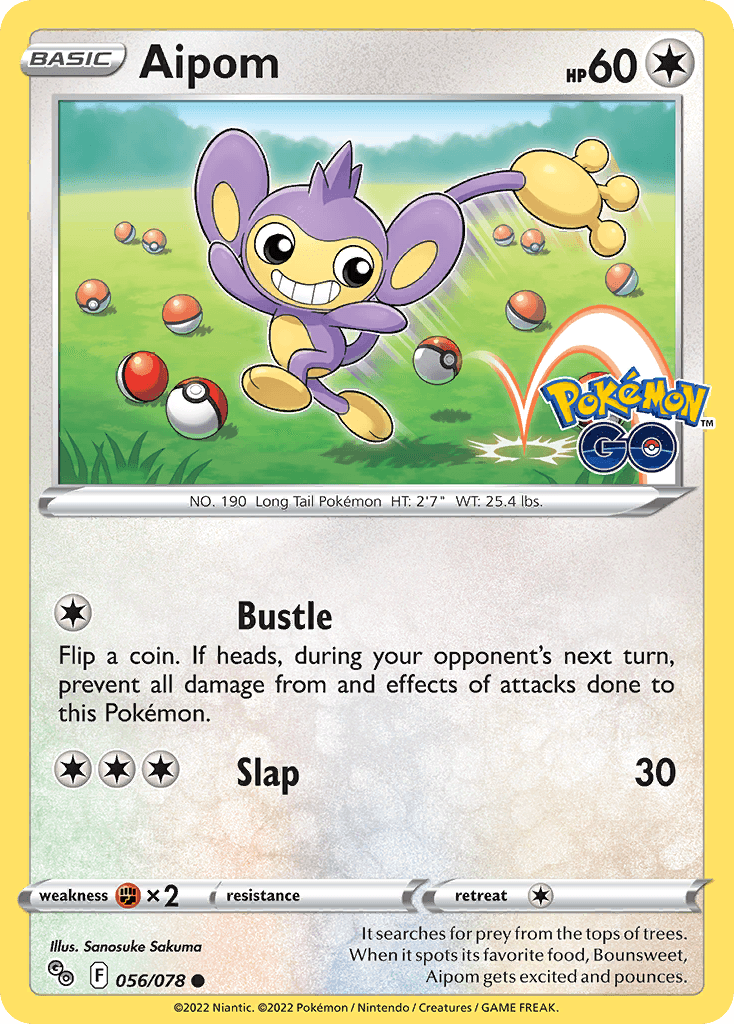 Aipom, kortbilde fra pokemontcg.io