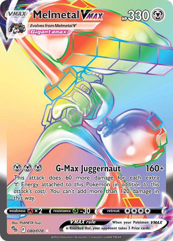 Melmetal VMAX, kortbilde fra pokemontcg.io