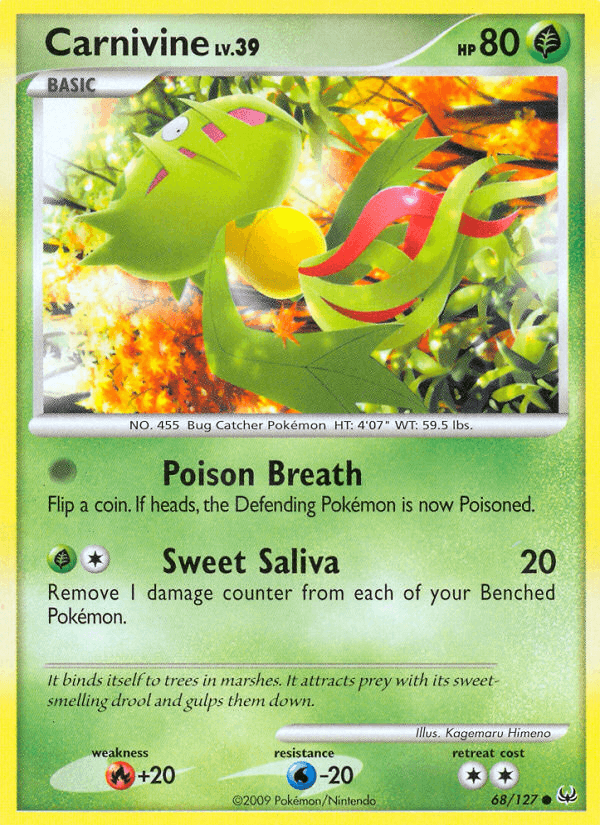 Carnivine, kortbilde fra pokemontcg.io