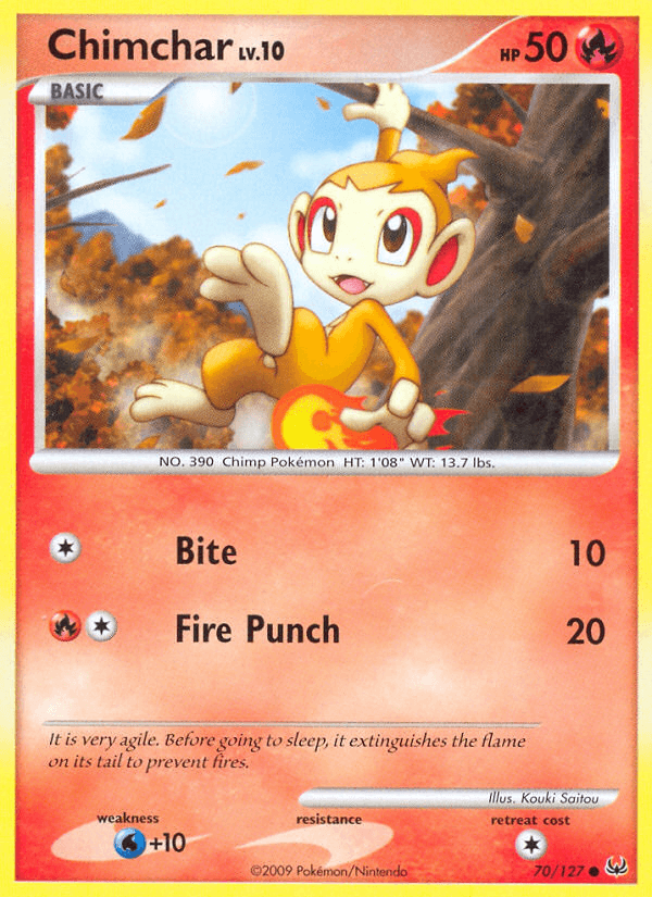 Chimchar, kortbilde fra pokemontcg.io