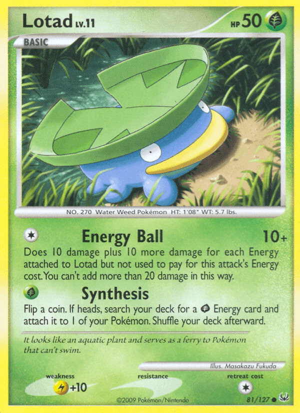 Lotad, kortbilde fra pokemontcg.io