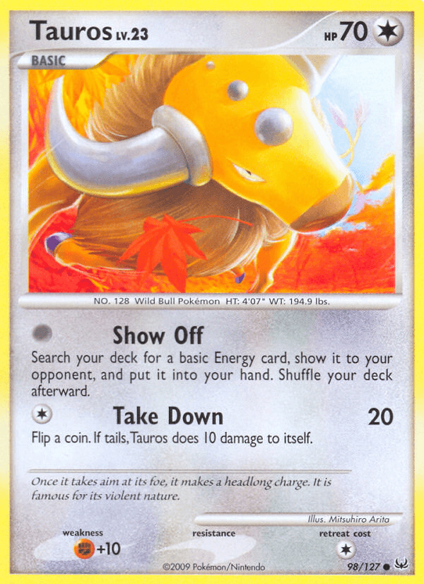 Tauros, kortbilde fra pokemontcg.io