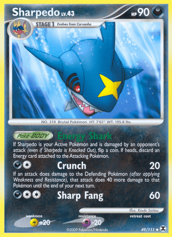 Sharpedo, kortbilde fra pokemontcg.io