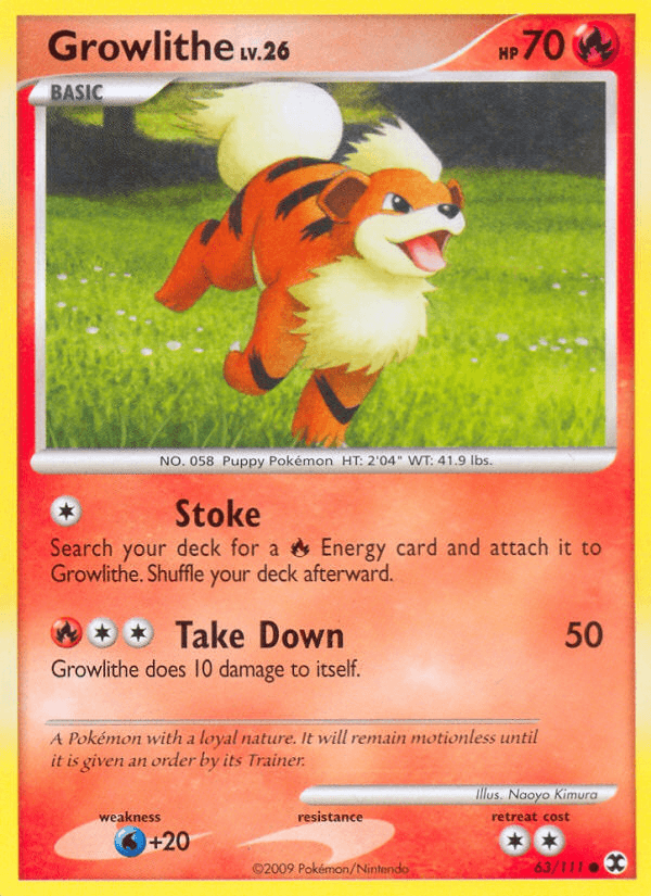 Growlithe, kortbilde fra pokemontcg.io