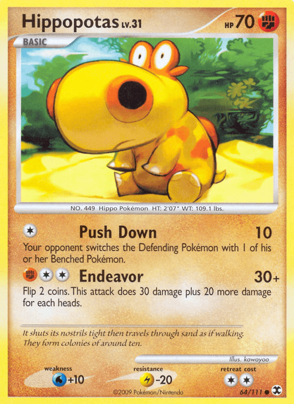 Hippopotas, kortbilde fra pokemontcg.io