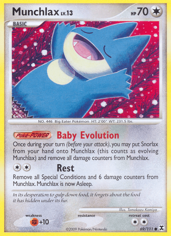 Munchlax, kortbilde fra pokemontcg.io