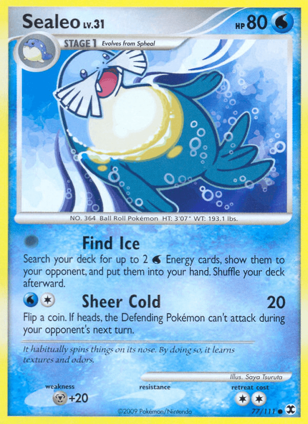 Sealeo, kortbilde fra pokemontcg.io