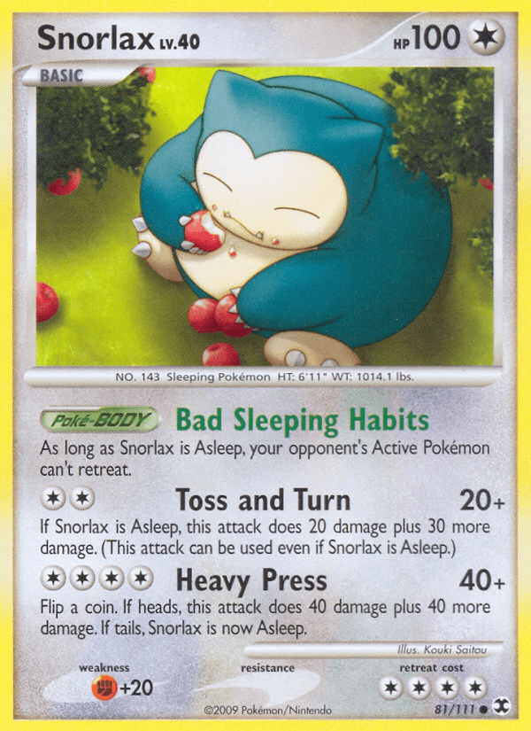 Snorlax, kortbilde fra pokemontcg.io