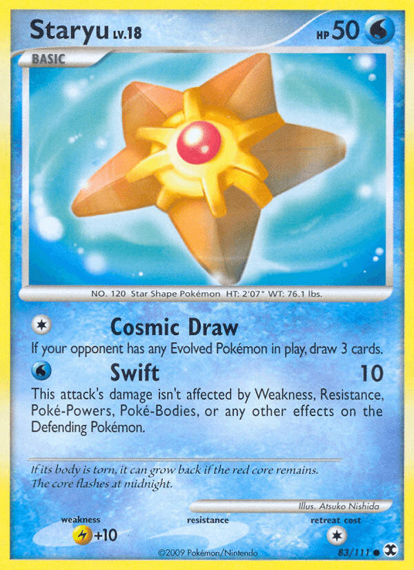 Staryu, kortbilde fra pokemontcg.io
