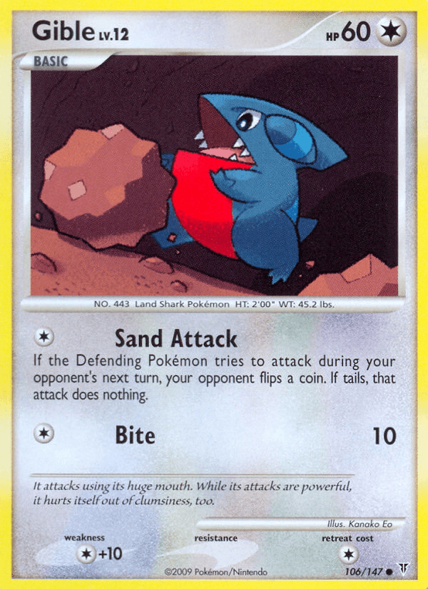 Gible, kortbilde fra pokemontcg.io