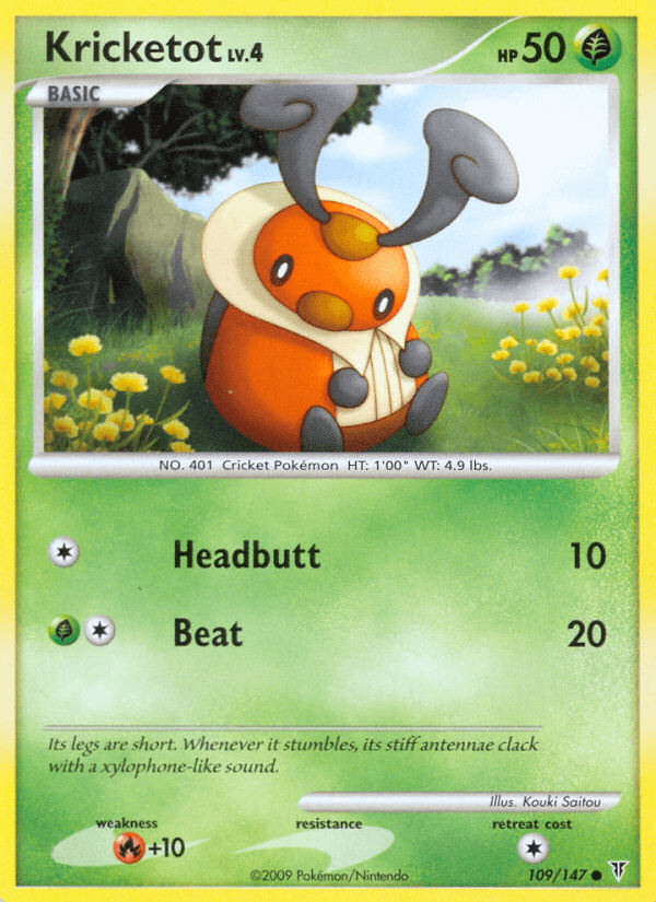 Kricketot, kortbilde fra pokemontcg.io