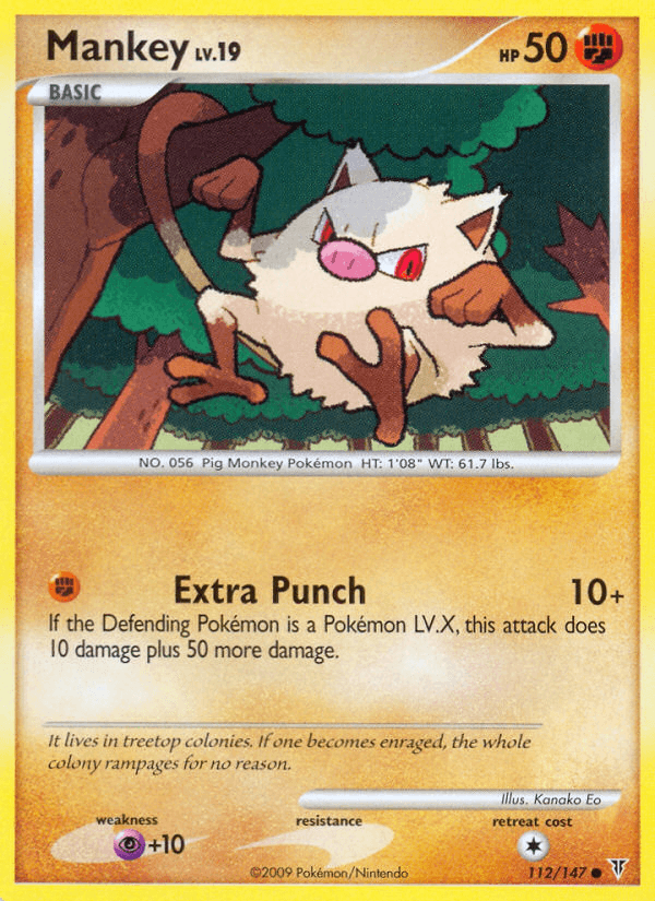 Mankey, kortbilde fra pokemontcg.io