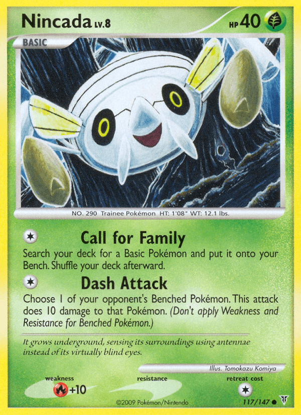 Nincada, kortbilde fra pokemontcg.io